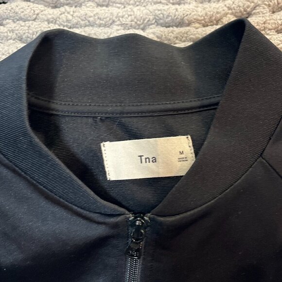 TNA Y2K Black Retro Zip Up Track Jacket Size M - Picture 4 of 7